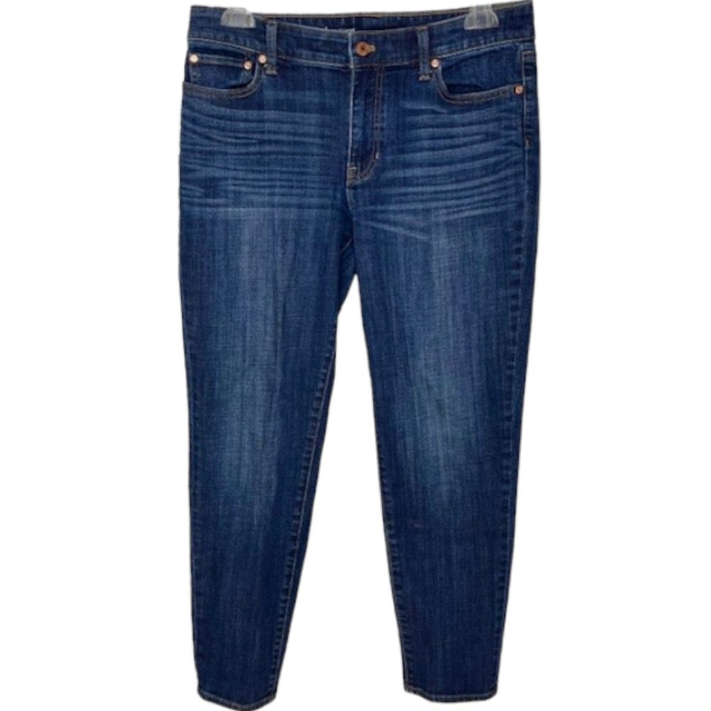 Talbots Flawless Fit 5-Pocket Ankle Jeans Girlfriend Style - 8